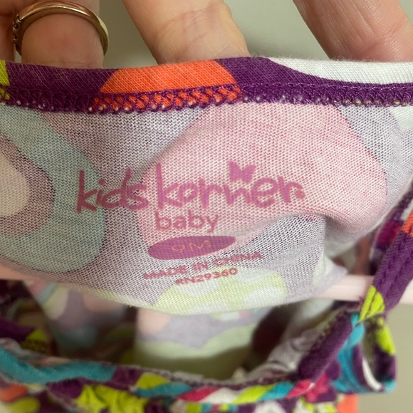 2/$10 Sale! Kids Korner Purple Tank Top and Shorts Set Size 9 Months - Picture 5 of 11